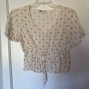 SO | Ruched Waist Cropped Top